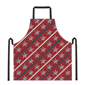 USA Patriotic Star Pattern Print Apron