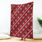 USA Patriotic Star Pattern Print Blanket
