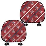 USA Patriotic Star Pattern Print Car Headrest Covers