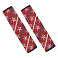 USA Patriotic Star Pattern Print Car Seat Belt Covers
