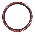 USA Patriotic Star Pattern Print Car Steering Wheel Cover