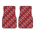 USA Patriotic Star Pattern Print Front Car Floor Mats