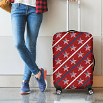 USA Patriotic Star Pattern Print Luggage Cover