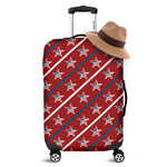 USA Patriotic Star Pattern Print Luggage Cover