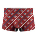 USA Patriotic Star Pattern Print Men's Boxer Briefs