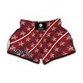 USA Patriotic Star Pattern Print Muay Thai Boxing Shorts