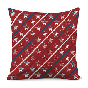 USA Patriotic Star Pattern Print Pillow Cover