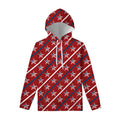 USA Patriotic Star Pattern Print Pullover Hoodie