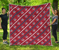 USA Patriotic Star Pattern Print Quilt