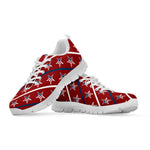 USA Patriotic Star Pattern Print White Sneakers