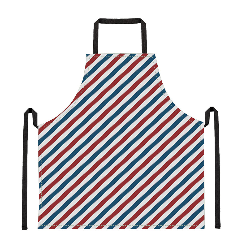 USA Patriotic Striped Pattern Print Apron