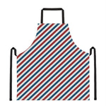 USA Patriotic Striped Pattern Print Apron