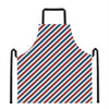 USA Patriotic Striped Pattern Print Apron