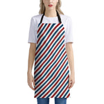 USA Patriotic Striped Pattern Print Apron