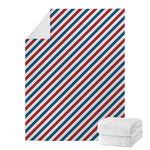 USA Patriotic Striped Pattern Print Blanket