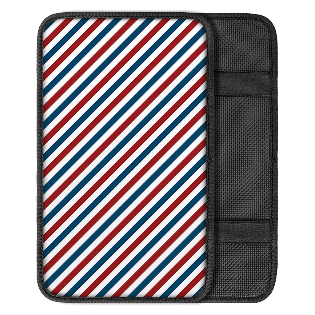 USA Patriotic Striped Pattern Print Car Center Console Cover