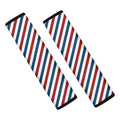 USA Patriotic Striped Pattern Print Car Seat Belt Covers