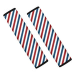 USA Patriotic Striped Pattern Print Car Seat Belt Covers
