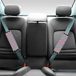 USA Patriotic Striped Pattern Print Car Seat Belt Covers