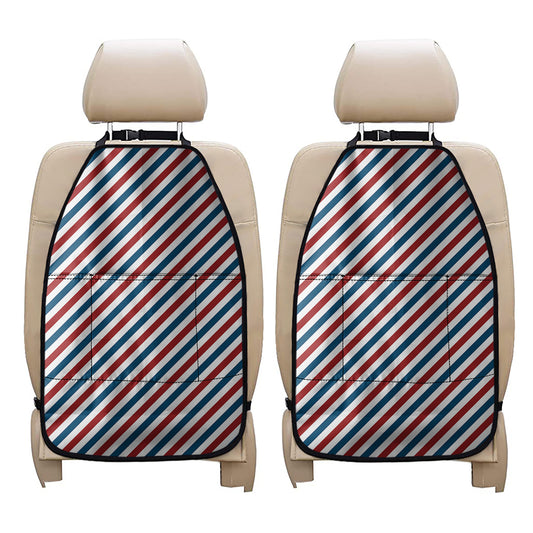 USA Patriotic Striped Pattern Print Car Seat Organizers