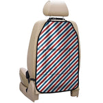 USA Patriotic Striped Pattern Print Car Seat Organizers