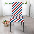 USA Patriotic Striped Pattern Print Dining Chair Slipcover