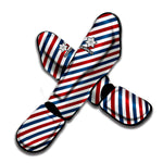 USA Patriotic Striped Pattern Print Muay Thai Shin Guard