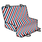 USA Patriotic Striped Pattern Print Pet Car Back Seat Cover