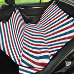 USA Patriotic Striped Pattern Print Pet Car Back Seat Cover