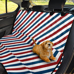USA Patriotic Striped Pattern Print Pet Car Back Seat Cover