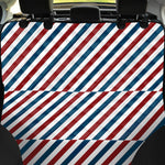 USA Patriotic Striped Pattern Print Pet Car Back Seat Cover