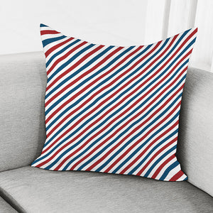 USA Patriotic Striped Pattern Print Pillow Cover