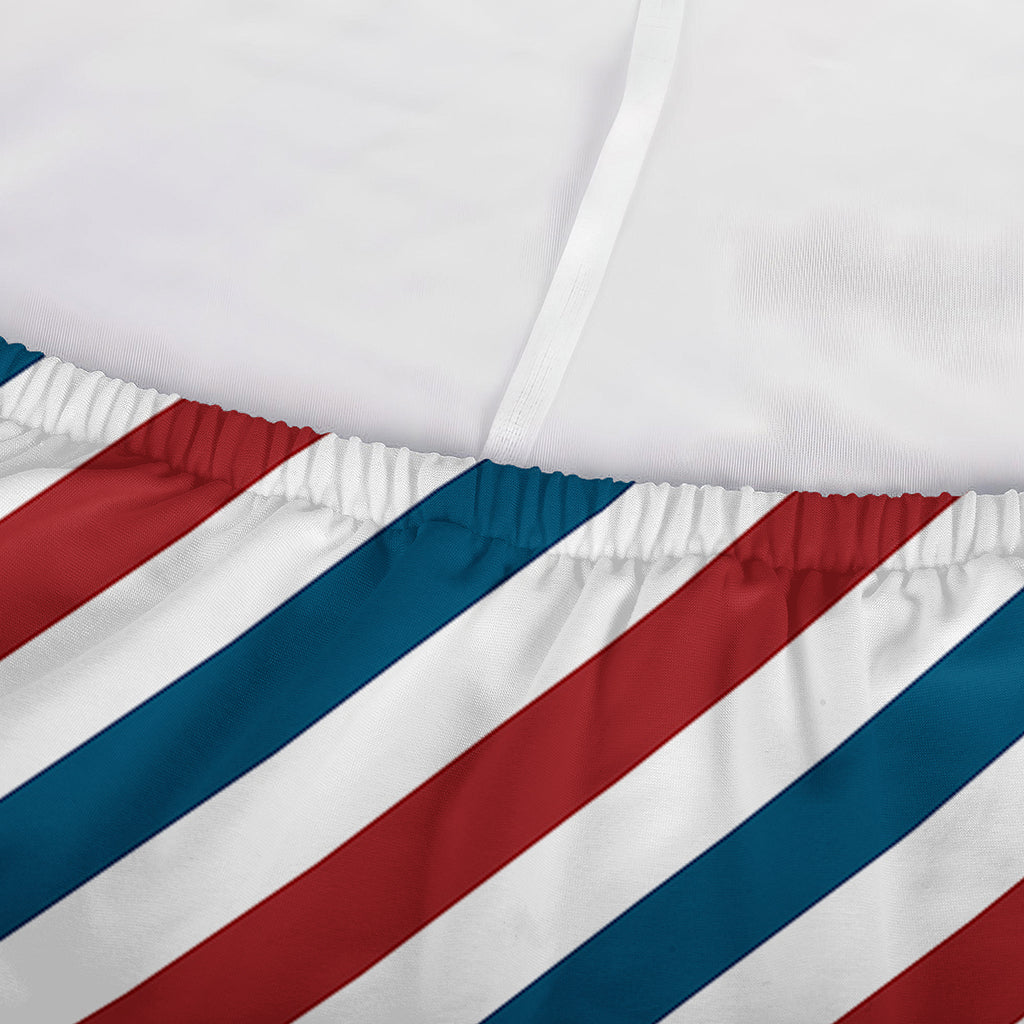 USA Patriotic Striped Pattern Print Sofa Cover