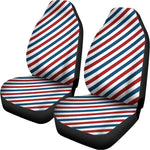 USA Patriotic Striped Pattern Print Universal Fit Car Seat Covers