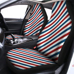 USA Patriotic Striped Pattern Print Universal Fit Car Seat Covers