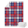 USA Plaid Pattern Print Blanket