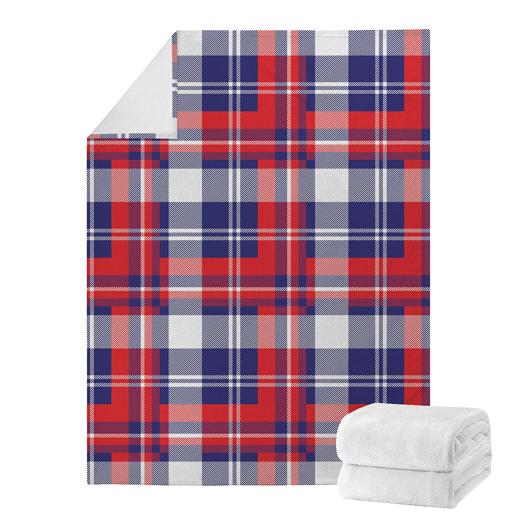 USA Plaid Pattern Print Blanket