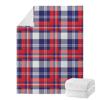 USA Plaid Pattern Print Blanket