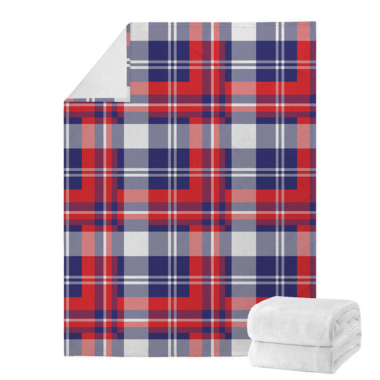 USA Plaid Pattern Print Blanket