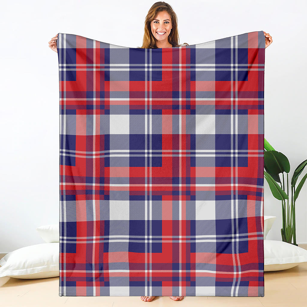 USA Plaid Pattern Print Blanket