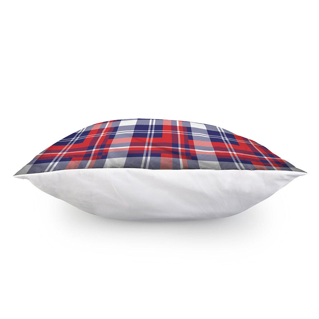 USA Plaid Pattern Print Pillow Cover