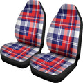 USA Plaid Pattern Print Universal Fit Car Seat Covers