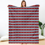 USA Striped Pattern Print Blanket