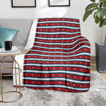 USA Striped Pattern Print Blanket