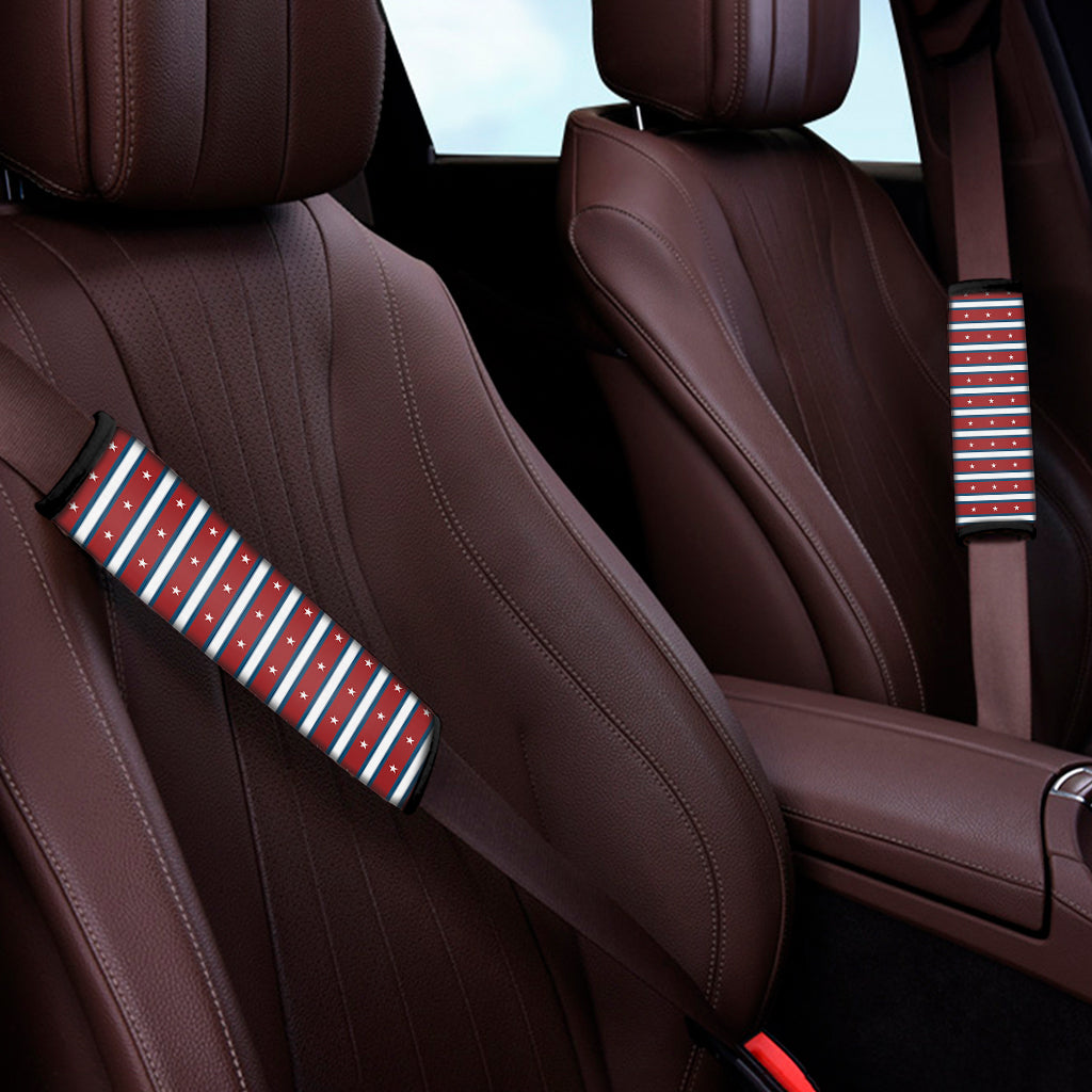 USA Striped Pattern Print Car Seat Belt Covers