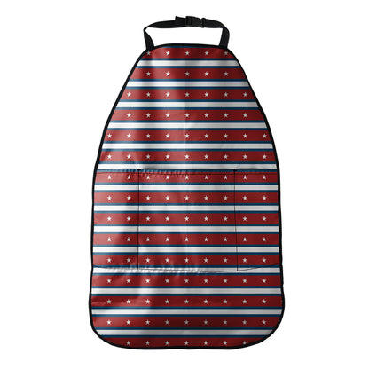 USA Striped Pattern Print Car Seat Organizers