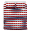 USA Striped Pattern Print Duvet Cover Bedding Set