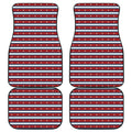 USA Striped Pattern Print Front and Back Car Floor Mats