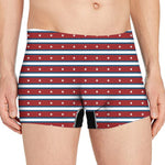 USA Striped Pattern Print Men's Boxer Briefs