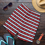 USA Striped Pattern Print Men's Shorts